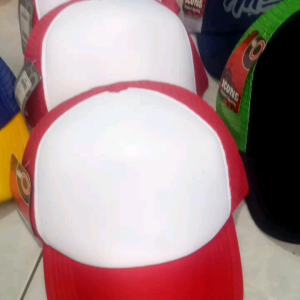 Topi Merah Putih Pria Wanita Jaring Murah