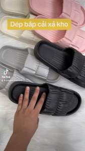 Dép quai ngang đế bánh mì êm thiết kế xinh xắn hàn quốc