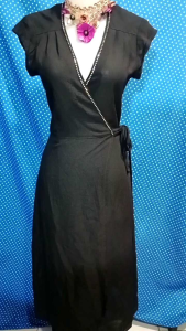 LONGDRESS GAUN PESTA KIMONO LILIT HITAM(GEOF BADE) 341