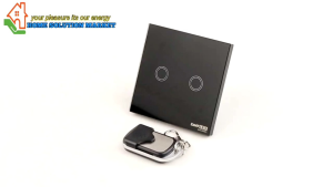 Saklar Lampu Rumah Modern Remote / Saklar Lampu Luxury Touch LED with Remote - XJG-DH001