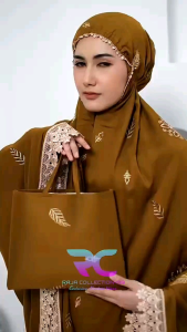 Mukena Dewasa Gracella Renda Series Full Bordir Katun Premium