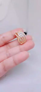 Cincin Wanita Dewasa Cantik elegan Perhiasann Aksesoris Lapis Emas Anti Karat