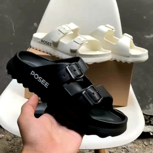 sandal POSEE Sandal Wanita  Full Karet Slip On Nyaman Untuk Penggunaan Di Dalam Dan Luar Rumah Selop Shoes
