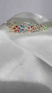 กำไลเงินแท้ 99.99% กำไลดอกไม้