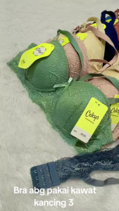 Bra K382 Bra abg pakai kawat cup A kancing 3 ukuran 34.36.38.40
