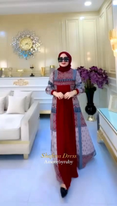 Desain Gamis Elegan Amore By Ruby Edisi Shafera
