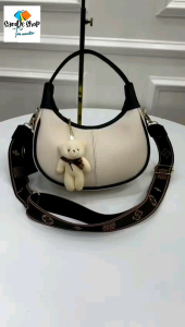 [Lokal Premium] - YUKI Tas Selempang Wanita Free Ganci Bahan Polos Kulit Sintetis Cocok Berbagai Kegiatan