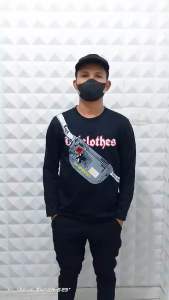 Kaos Distro Waistbag 3d Lengan Panjang /Kaos pocket/Kaos Kantong Dulclothes tas