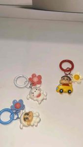 Gantungan Tas Kunci Karakter Sinchan Flower Shinchan Himawari Shiro Bunga Bagcharm Character Charm Ganci Keychain Gantungan Kunci