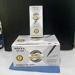 Pulpen Gel Sieco SC-058 High Capacity Pen 0.5mm