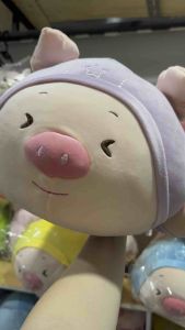 Gấu Bông Gối Ôm Heo Nằm (Size 70 cm) Vải miniso 4 chiều siêu Mềm Mịn Hàng đẹp chất lượng cao.