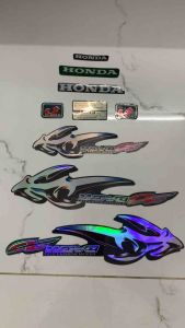 Bộ tem Wave A xương cá màu xanh 2007 hàng nhập Thái Lan chất lượng cao dành riêng cho dòng xe này tem in lụa màu sắc cực đẹp và bền giá bán cực tốt bán lẻ như bán sỉ