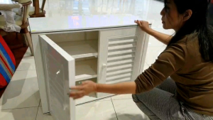 ตู้วางรองเท้า D1 ตู้วางรองเท้า PVC ส่งฟรี ทั่วประเทศ - ส่งพร้อม กระเป๋าทำนาย