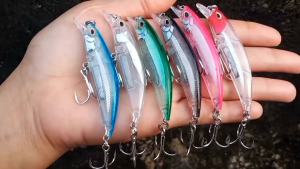 6.5cm 7g Bolinao Minnow Sinking type Fishing Casting Lures with Upgraded Stainless Hooks for Ultralight and Medium setup