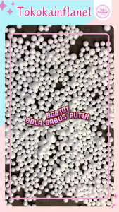 Bola Gabus Putih 1 Bungkus Plastik Ukuran 12cmx17cm Bgb101