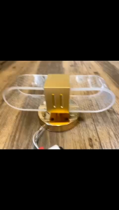 Good jaya lighting lampu dinding indoor minimalis modern LED 3 warna dari besi dan fiber ukuran 9 x 20 cm -gold