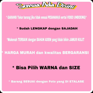Mukena Anak Perempuan Motif CINNAMOROLL Lengkap Dengan Sajadah Untuk Anak Usia 2 Sampai 10 Tahun