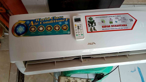 KIPAS ANGIN MODEL AC INDOOR 2PK/ HEMAT LISTIK/TINGGAL COLOK/REMOTE