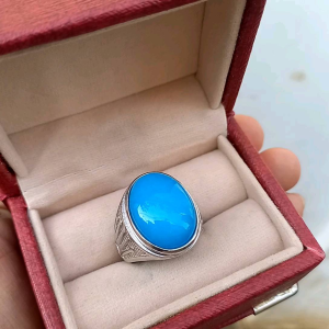 CINCIN BATU BLUE JADE SUPER KEREN