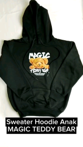 Sweater Anak Magic Teddy Bear Hoodie Anak Perempuan Laki Laki Jaket Untuk Anak Usia 3 Tahun - 12 Tahun