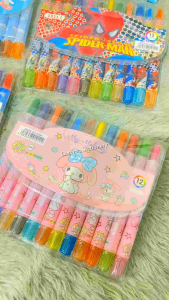 TWIST KRAYON CRAYON PUTAR 12 WARNA KARAKTER MURAH