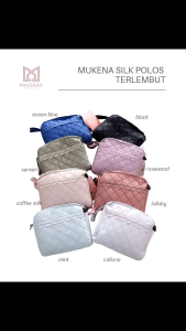 Mukena Silk polos Maisara Premium