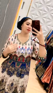 gamis Hindi pelangi klok lebar terbaru betseller