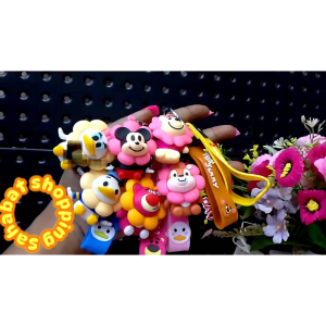 Sahabat Shopping - Gantungan Kunci Strap Disney Flower - Keychain Strap Disney Flower