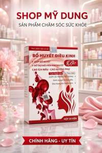 Bộ Huyết Điều Kinh Mỹ Dung - Hộp 30 viên - Điều hòa kinh nguyệt - Cao ích mẫu - Cao hoàng cầm - Hỗ trợ sức khỏe phụ nữ