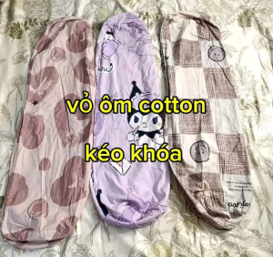 vỏ ôm cotton hàng kéo khóa tiện lợi-màu sắc lạ mắt-kích thước 35×100