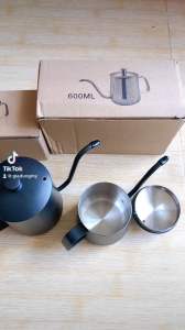 Ấm Pha Trà  Cổ Ngỗng  - Rót trà - Rót cà phê Bằng Thép Không Gỉ 350ml - 600ml