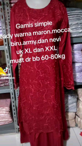 Gamis Brukat Maxi Elsa: Pakaian Wanita Elegan dengan Ukuran & Warna Beragam