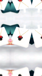 Kalung Titanium Mickey Gold Anti Karat Xpid