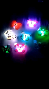 (Isi 20 pcs) Kupu Kupu LED Bercahaya / Kupu Kupu Dekorasi / Butterfly LED / Lampu Hias Kupu Kupu