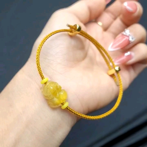 Vòng Cáp Tỳ Hưu Ta Tóc Vàng  - Phong Thủy TUDO