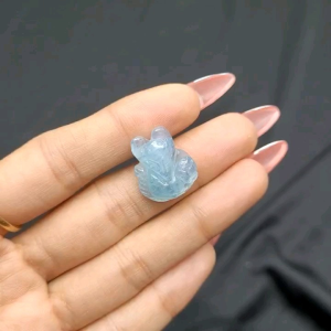 Hồ Ly Aquamarinee Sẵn Lỗ Bụng 2Li - Phong Thủy TUDO