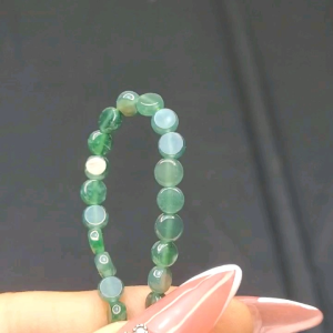 Vòng Lam Ngọkc Cúc Dẹt - Phong Thủy TUDO