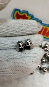 อารัตน์นอตซิ่ง น็อตตัวเมียM6(เบอร์10) สแตนเลส หัวหมวก ขัดเงา ราคาต่อ 1 ตัว