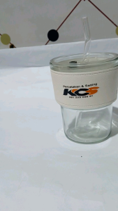 souvenir mug sedotan kaca (mug korea)