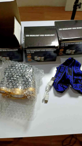 HD035 Senter Lampu Kepala dengan 5 LED Super Terang Bisa Di Carger USB CAS USB