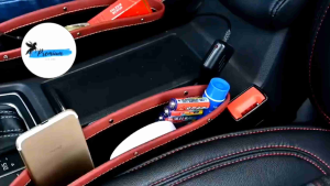 PEGASUS Car Slit Organizer Storage Box PU Leather Car Seat Gap Filler / Slit Universal Storage Bag Pocket Slot Storage