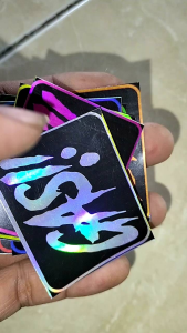 STIKER GASS HOLOGRAM ISI 7 PCS WARNA WARNI