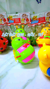 Bình Chánh shop 💖 Đồ chơi trẻ em 👉 Lật đật có đèn  có nhạc  có sẳn pin loại lớn  nhựa cao cấp an toàn cho bé có 3 mẫu : Ong / Gấu / Hổ