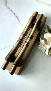 Handle Pintu Kuningan Model Bambu Antik / Brass Gold 34 cm