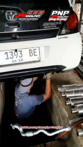 AJN GT07 knalpot bolt on Brio/CLINCER KNALPOT MOBIL/Knalpot mobil universal/cocok untuk semua mobil