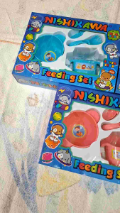 Feeding set nishikawa 8320. Peralatan perlengkapan MPASI bayi.