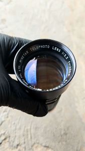 เลนส์มือหมุน Minetar Telephoto 180mm f3.5 Preset Blade Tokyo Koki Mount M42
