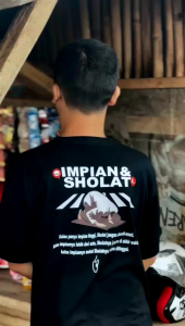 T-Shirt Impian Sholat Kain Katun Combet Kaos Kata Kata Kaos Viral Kaos Pria Distro Kaos Terbaru
