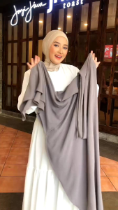 niqob alesha tyara hijab jilbab instan premium cadar jumbo