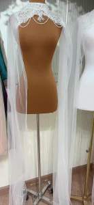 [ SẴN HÀNG - HOẢ TỐC 2H ] ÁO CHOÀNG CỔ VOAN DÀI CHE PHỦ TAY ĐÍNH HẠT ĐÁ CAO CẤP MẶC ĐI TIỆC  CƯỚI HỎI  CHỤP ẢNH